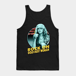 Stevie Nicks rock on gold dust woman Tank Top